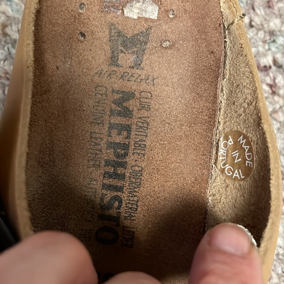 Mephisto leather cork wedge sandals - Picture 3 of 9